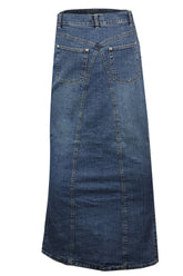 Plus Size Denim Skirts 14- 24, Ankle-Length Maxi | Clove Jeans